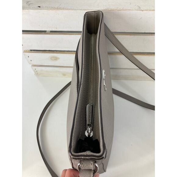 MICHAEL KORS, MEDIUM SIZE GRAY LEATHER CROSSOBODY BAG (ASIS) - Picture 11 of 16